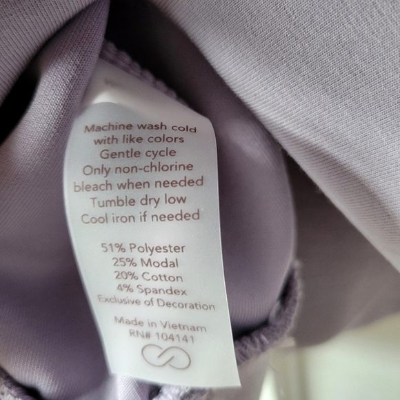 (SOLD)New CALIA Soft Scuba Funnel Neck Sweatshirt - Picture 10 of 10